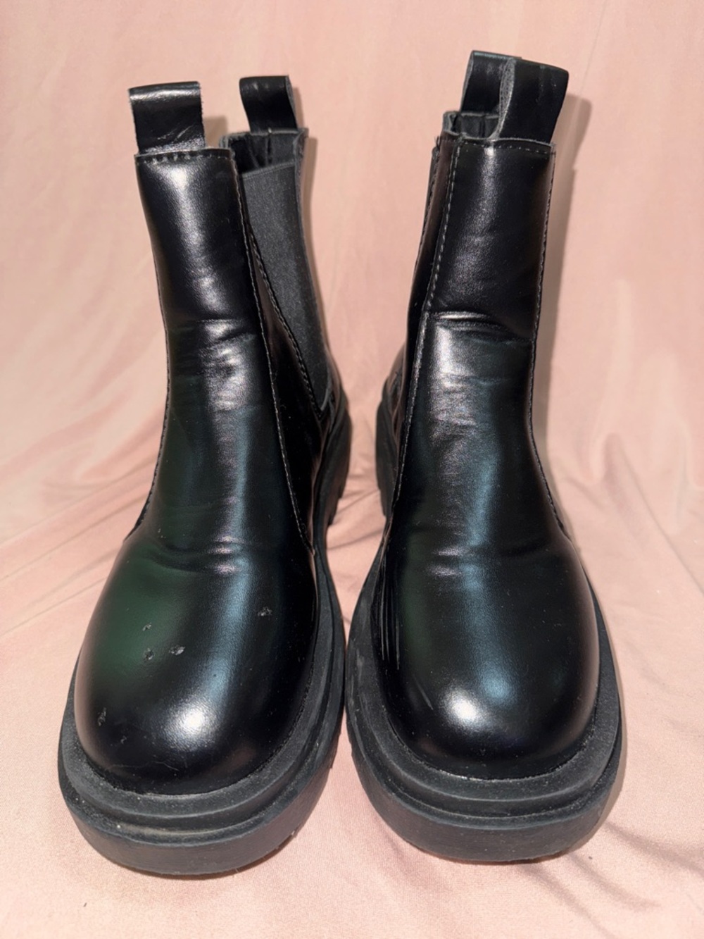 SHEIN Black Chelsea Ankle Boots